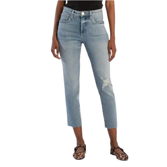 Kut from the Kloth ‘Katy’ Ankle Straight Leg in Cornflower Size 14 - Picture 1 of 14